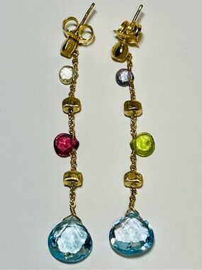 Marco Bicego 18k Gold Semi-Precious Gems | Earrings from “Paradise” Collection